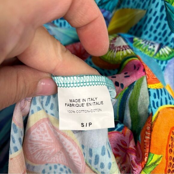 CHEPE made in Italy cotton colourful sleeveless dress - Picture 5 of 7